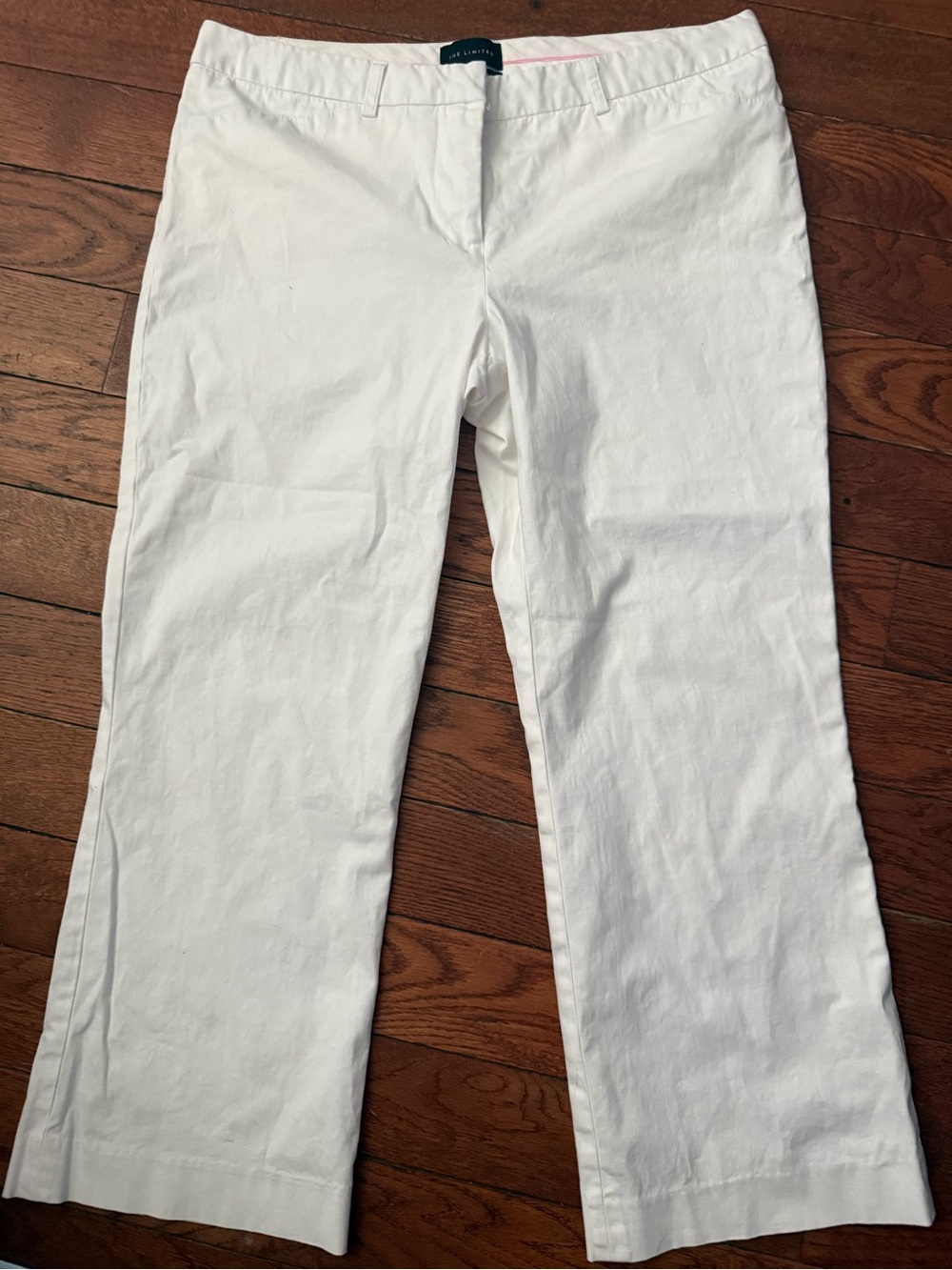 The Limited White Tailored Cropped Pants